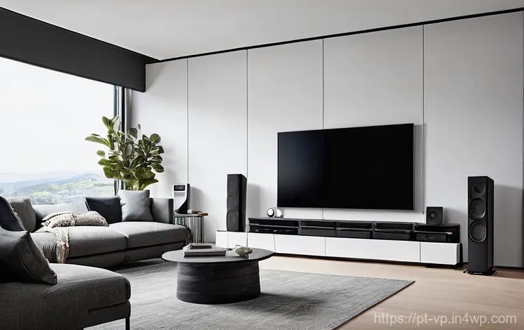 입체 사운드 시스템의 설치 절차 및 팁 - **Prompt 1: Immersive Audio Experience in a Cozy Living Room**
    A person, appearing to be in thei...