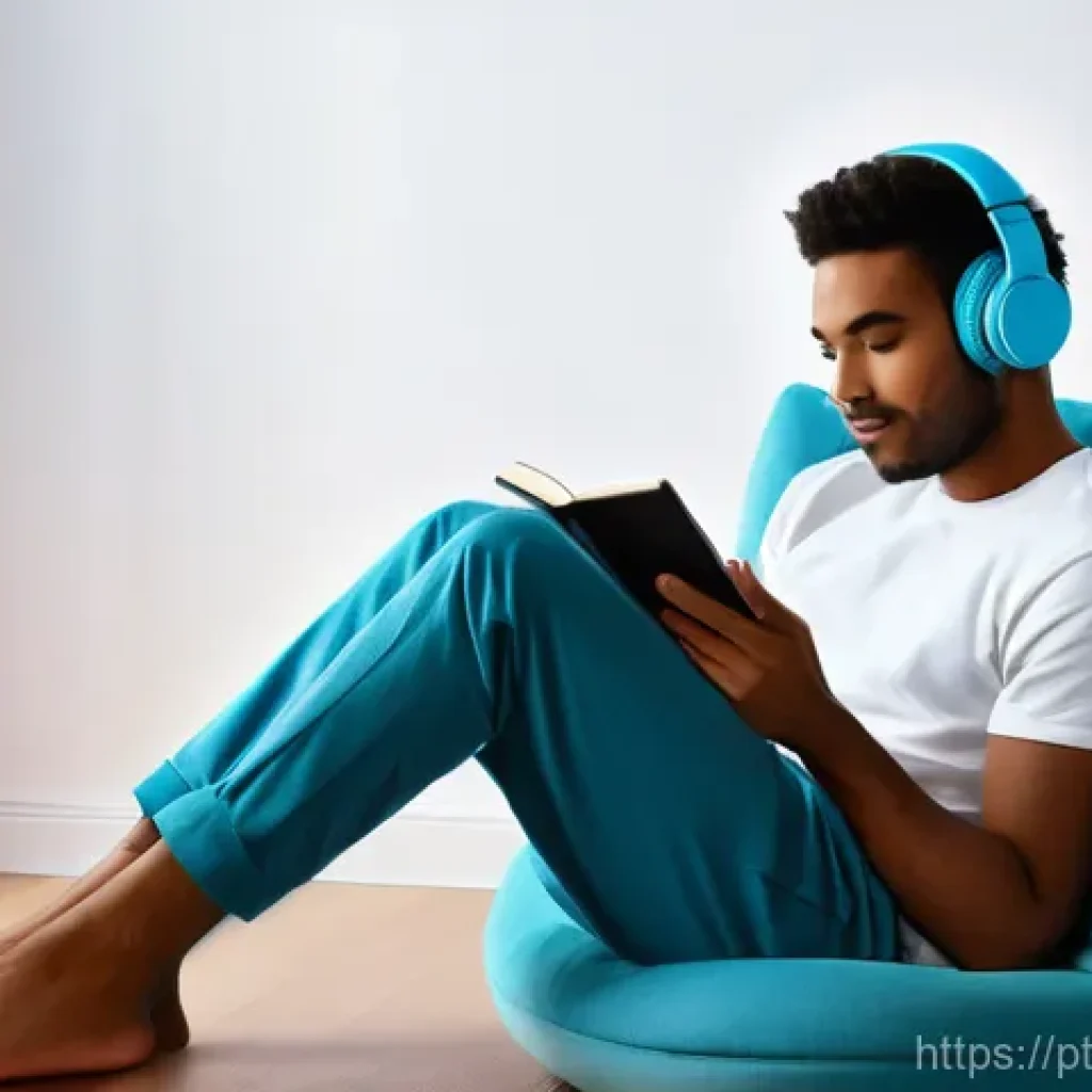 입체 사운드 기술의 진화와 현재 - **Prompt 1: Immersive Personal Audio Experience**
"A young adult (around 18-22 years old, gender...